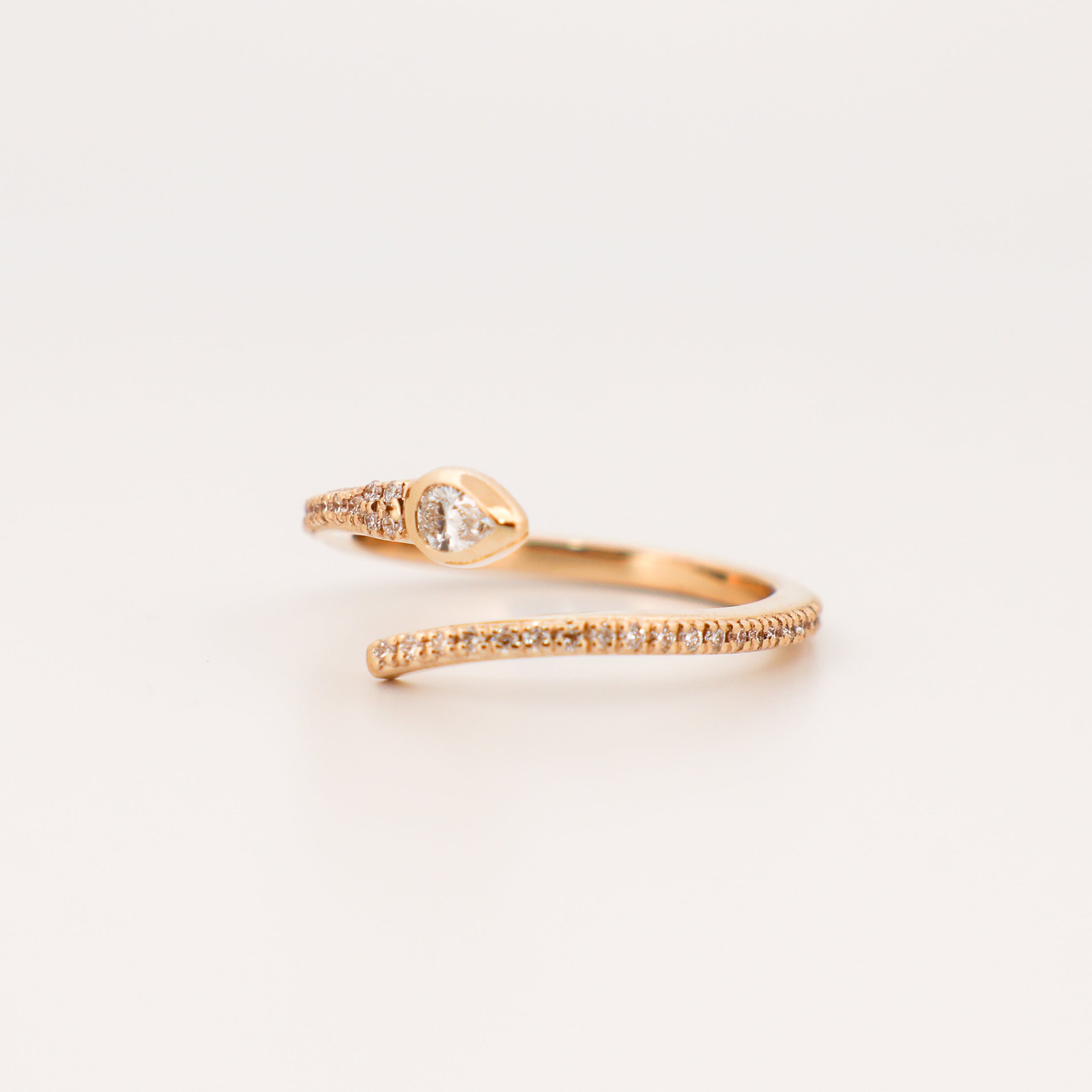 Diamond Snake Wrap Ring