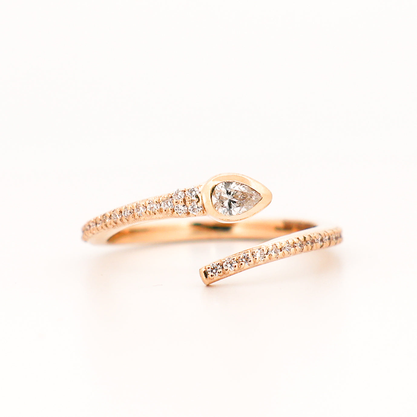 Diamond Snake Wrap Ring