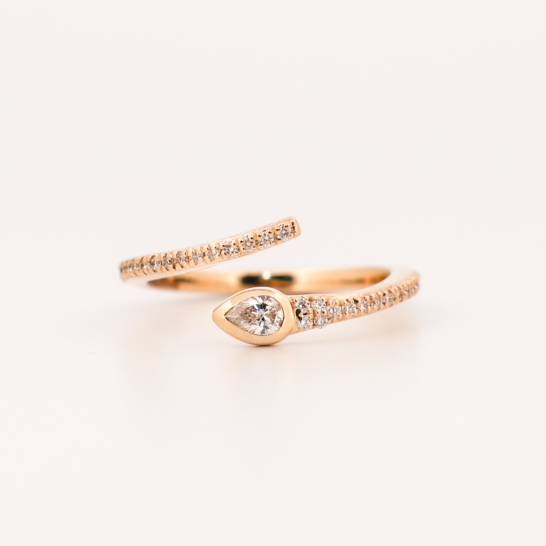 Diamond Snake Wrap Ring