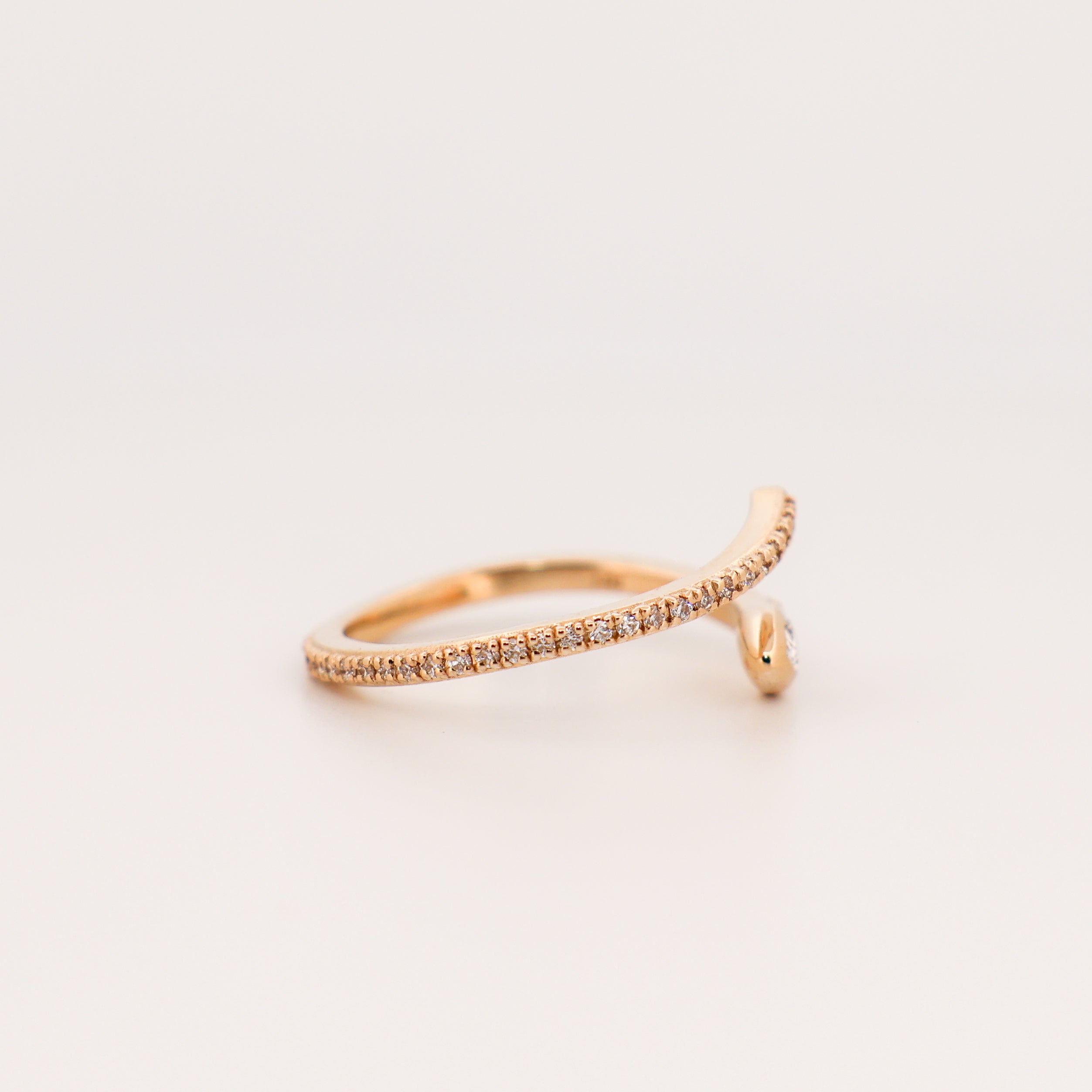 Diamond Snake Wrap Ring